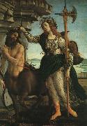 BOTTICELLI, Sandro Pallas and the Centaur f oil on canvas
